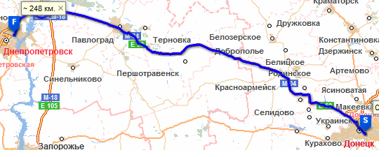 Грузоперевозки Донецк – Днепропетровск, попутные грузы или груз попутно.
