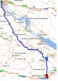 Автодиспетчер: грузоперевозки маршрут Киев - Александровка